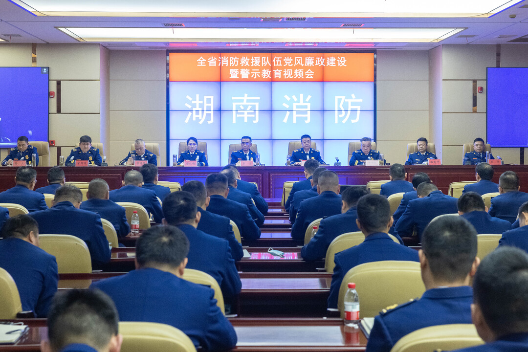 湖南省消防救援總隊召開黨風廉政建設暨警示教育大會